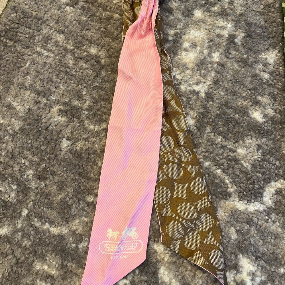 Coach pony tail scarf